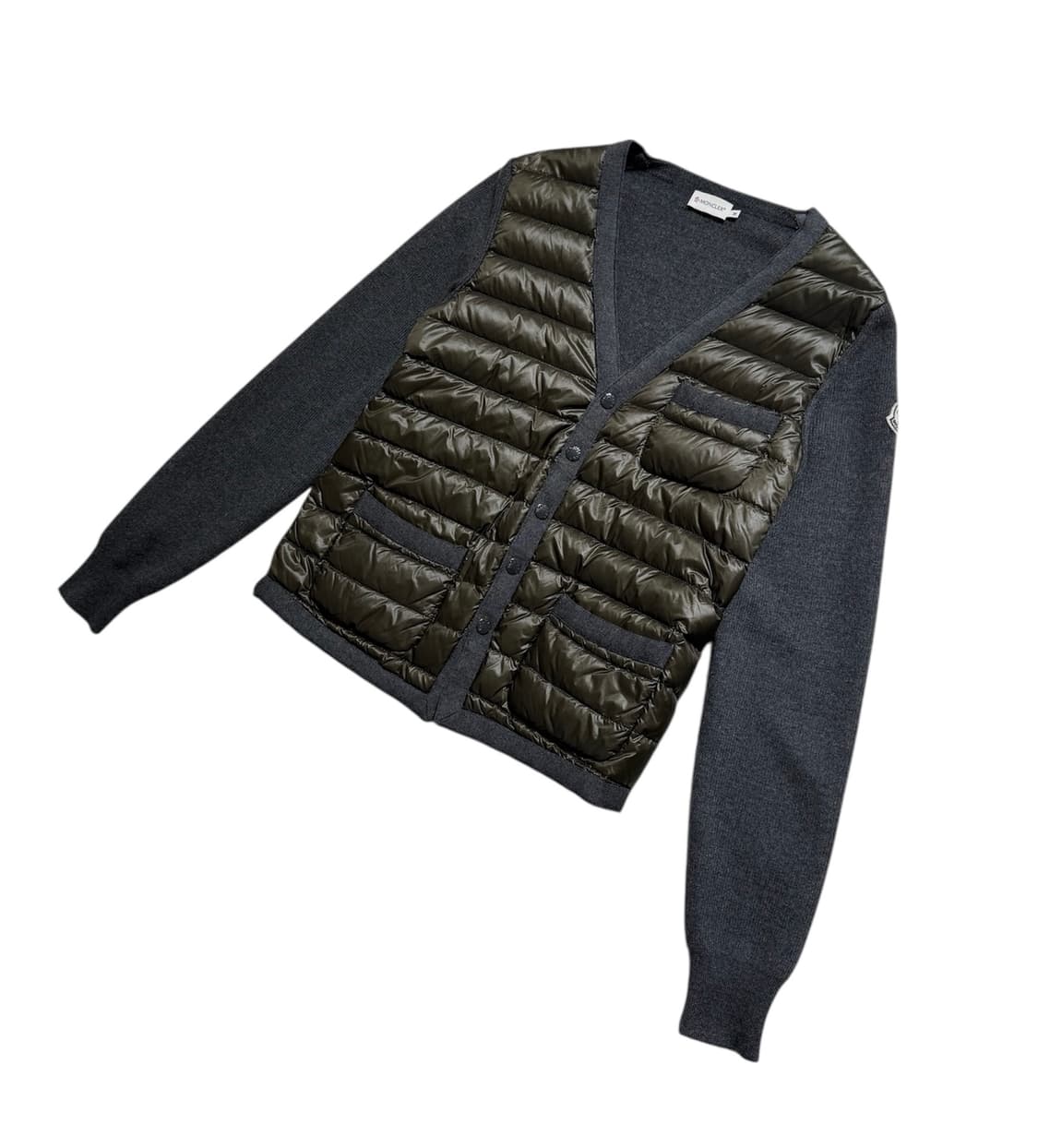 몽클레어 트리콧 니트 패딩 가디건 상품이미지3