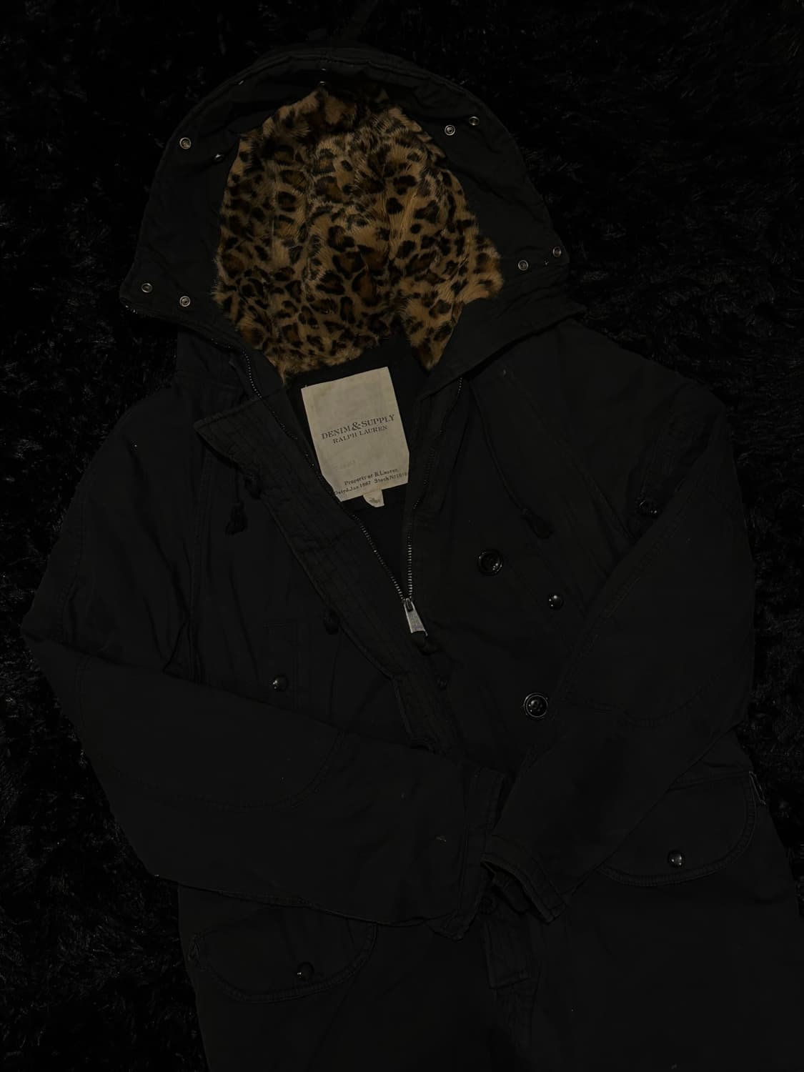 Denim&Supply leopard fur jacket 상품이미지1