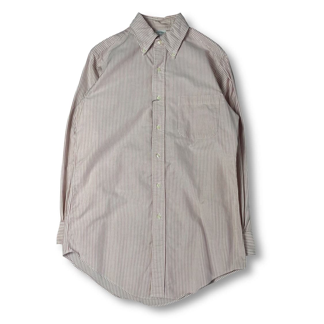 브룩스브라더스 핑크 스트라이프 원포켓 긴팔 셔츠 15-31 상품이미지1