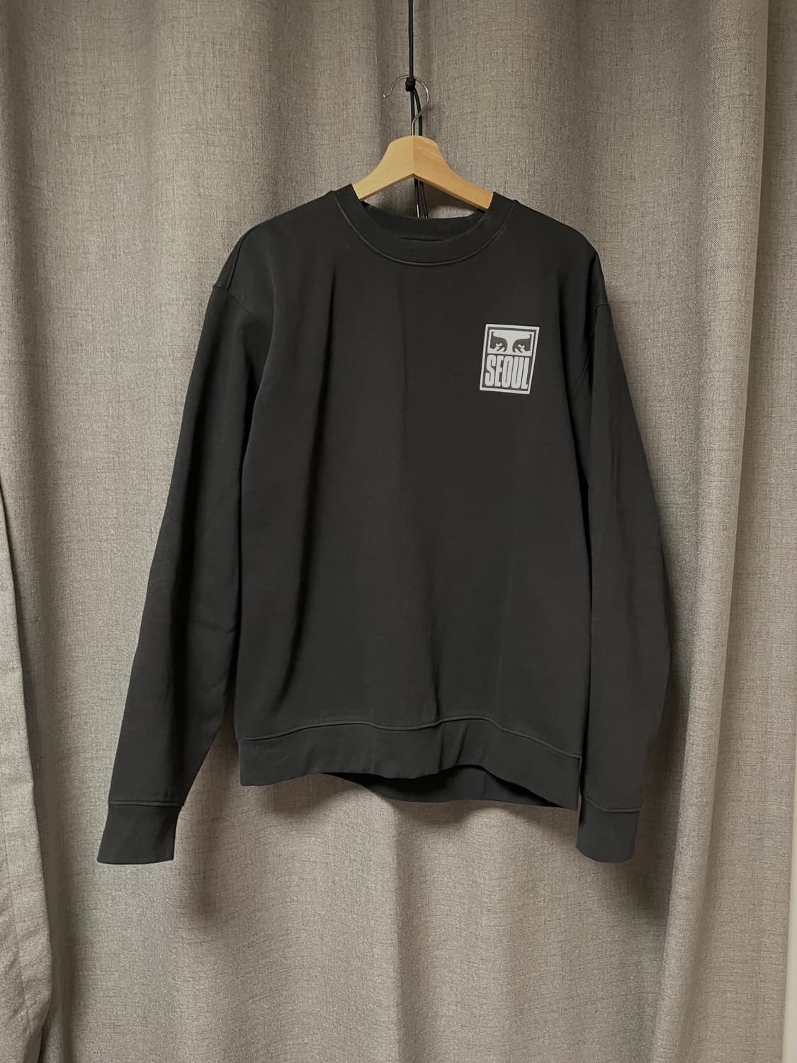 오베이 서울 기모 맨투맨 L 상품이미지2