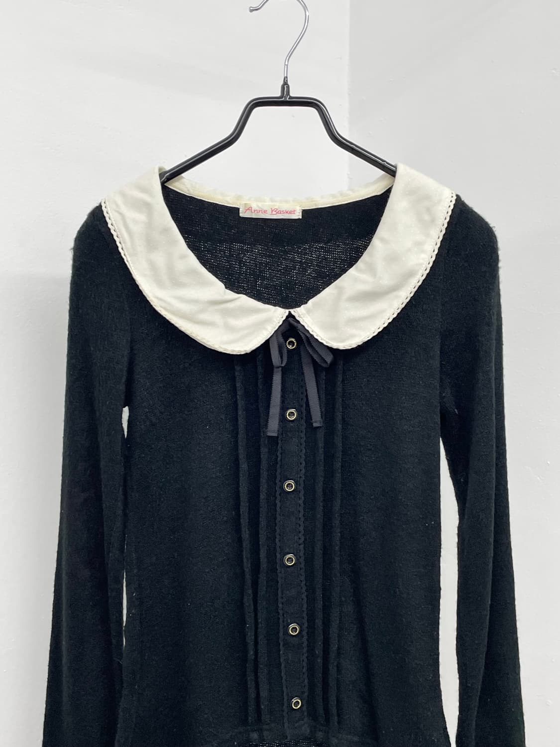 블랙 히메 카라 버튼 탑 상품이미지4