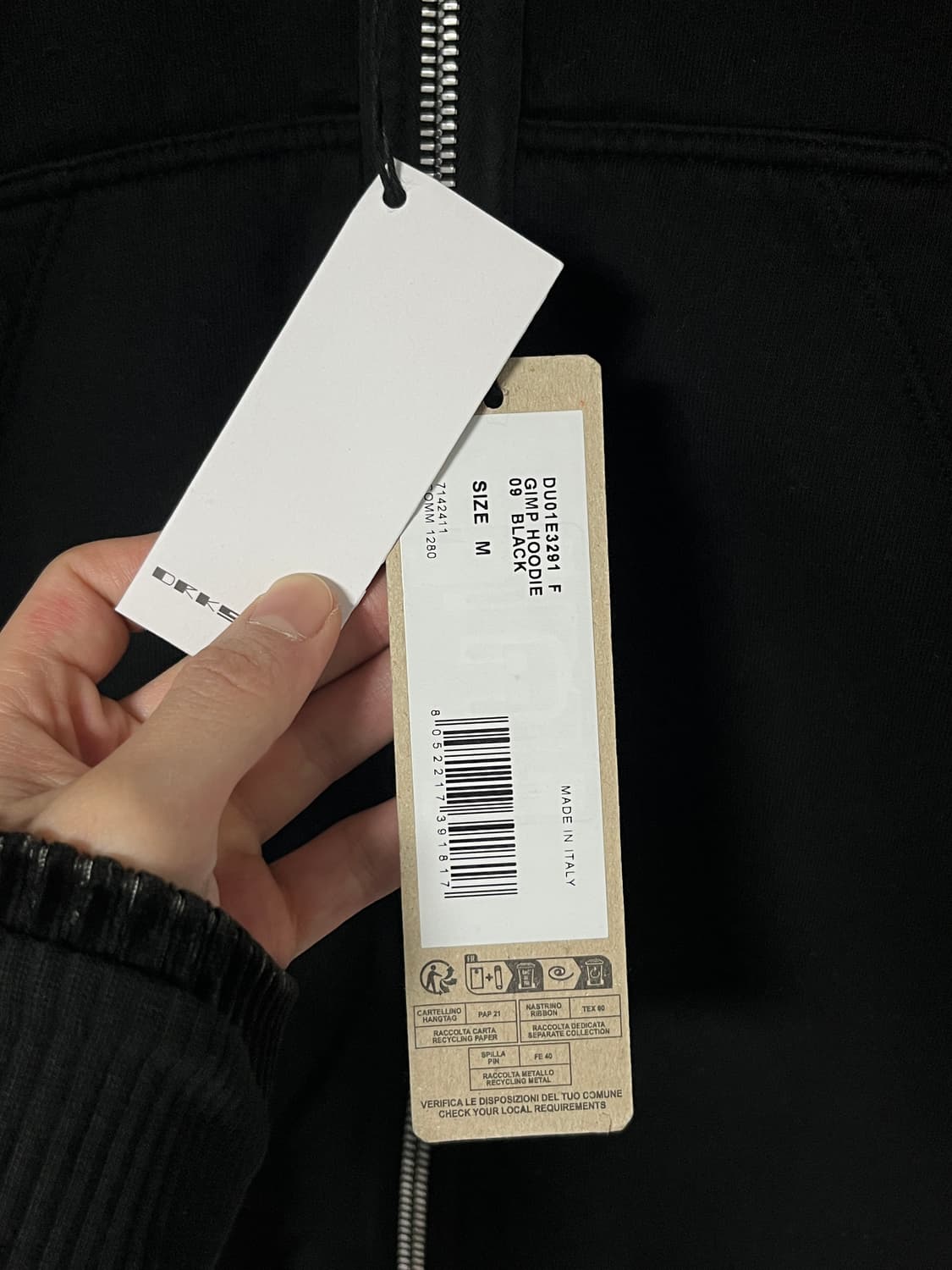 (새상품) 릭오웬스 김프 후드집업 상품이미지2