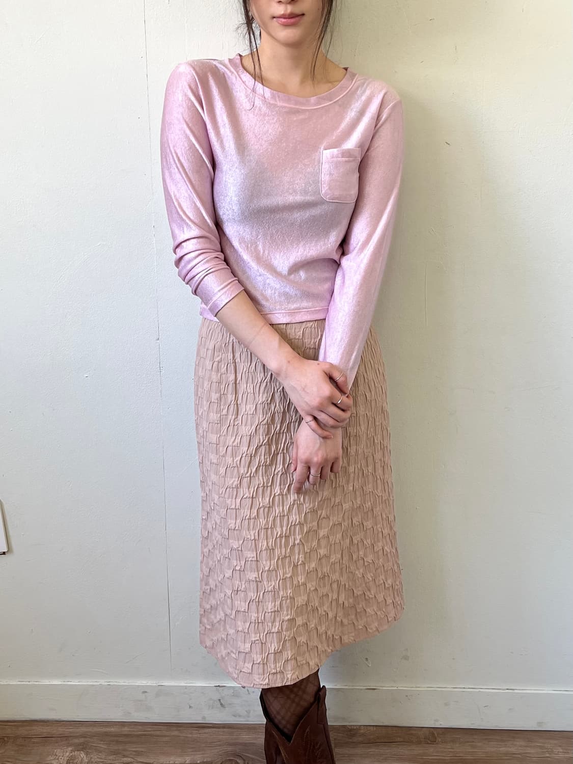 Dissiprin 인디핑크 벨벳 탑 상품이미지4