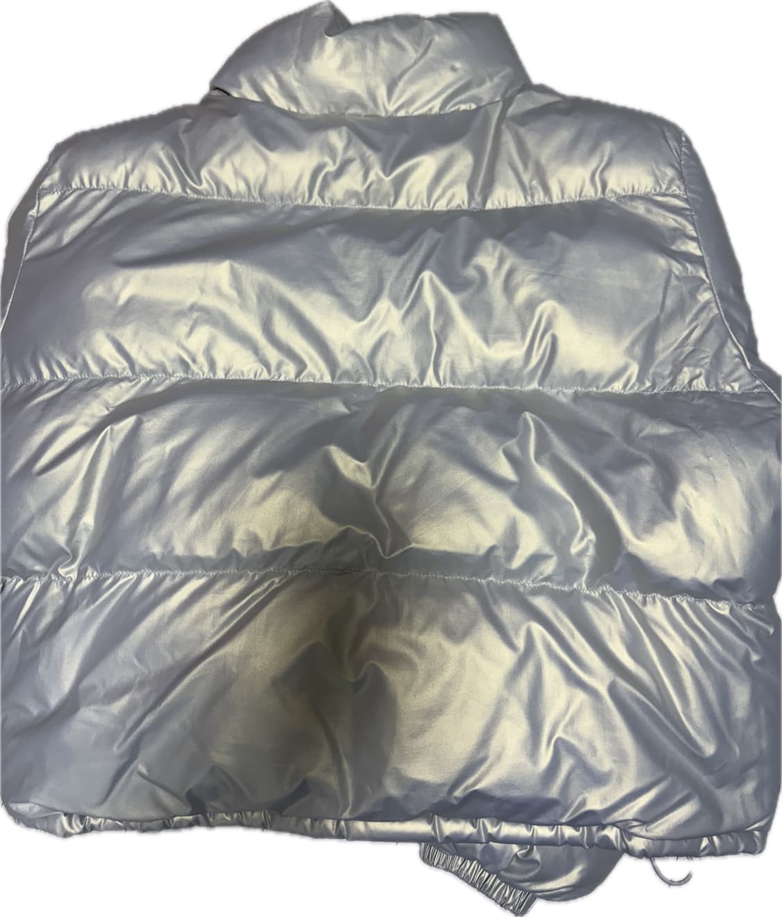 비터셀즈 글로시 크롭 푸퍼 패딩 자켓 실버 상품이미지4