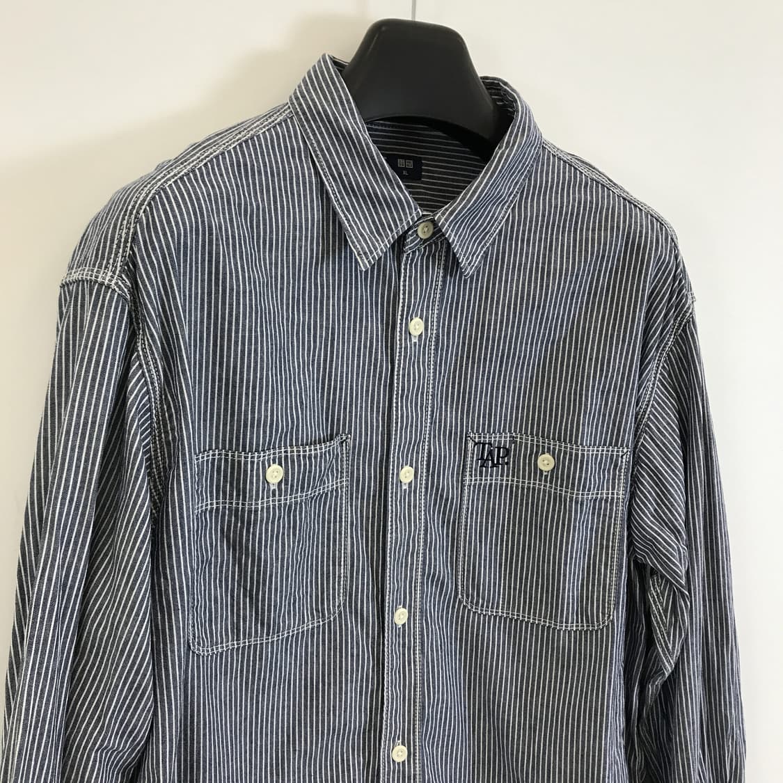 유니클로 히코리 샴브레이 셔츠 [XL] 상품이미지2