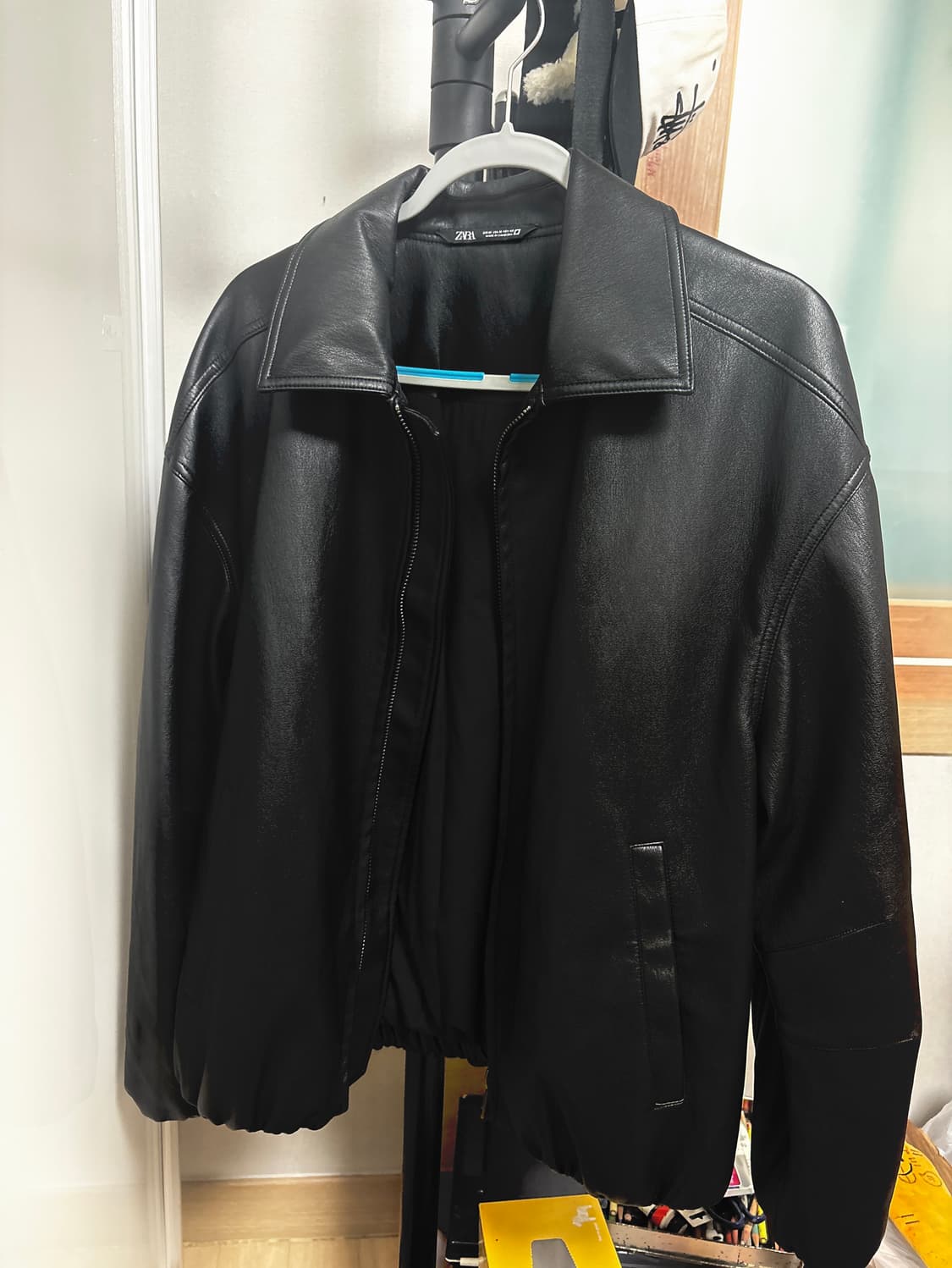 Zara lether jaket M 상품이미지2