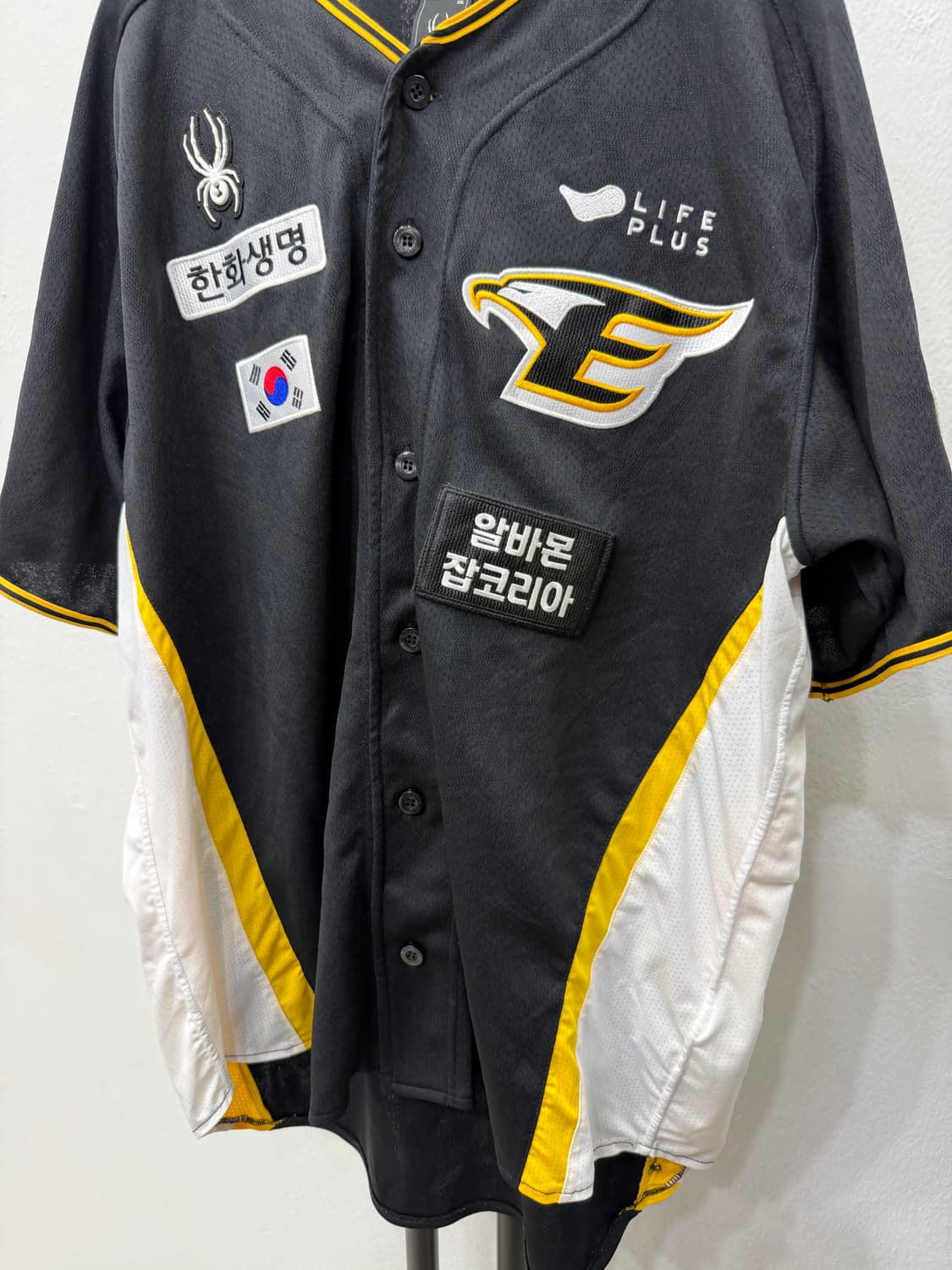 정품) 한화이글스 블랙에어포스 어센틱 문동주 싸인 야구유니폼 XXL 상품이미지3