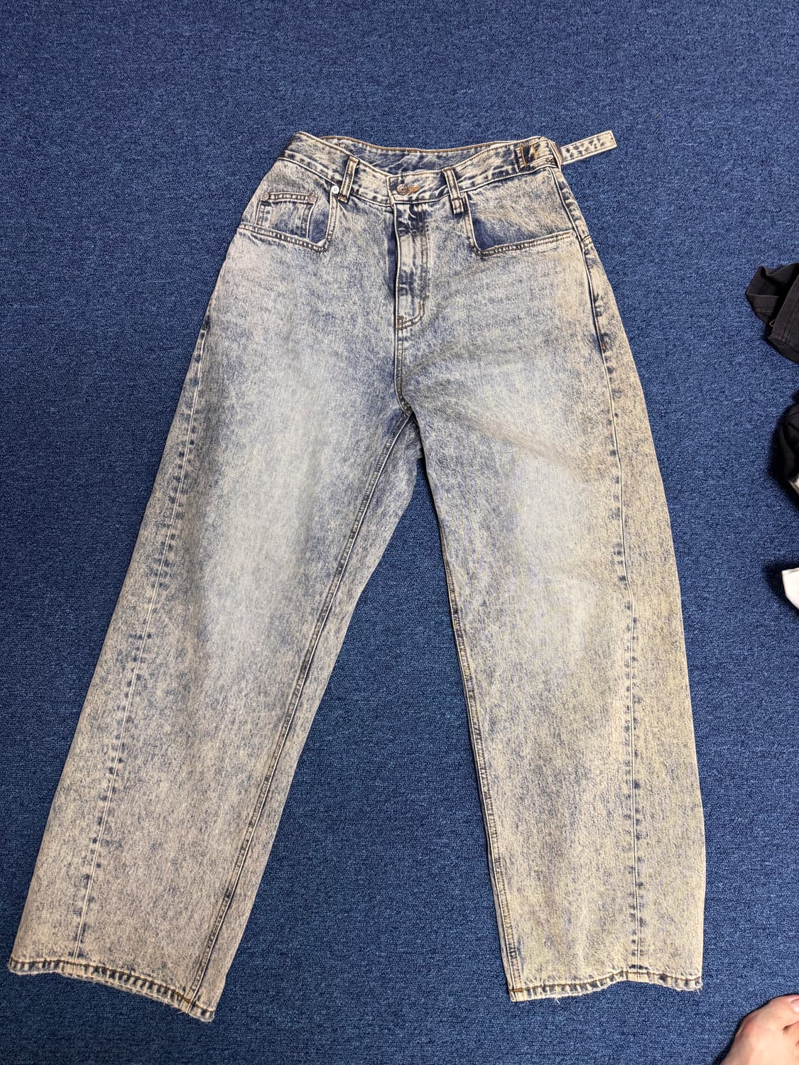 이예 yiyae 배기 워싱 데님 상품이미지1