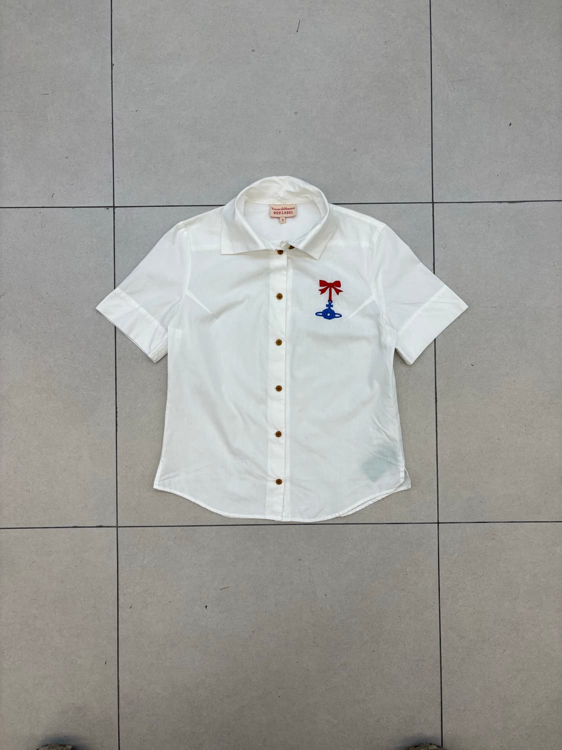 비비안웨스트우드 레드라벨 반팔 셔츠 상품이미지2