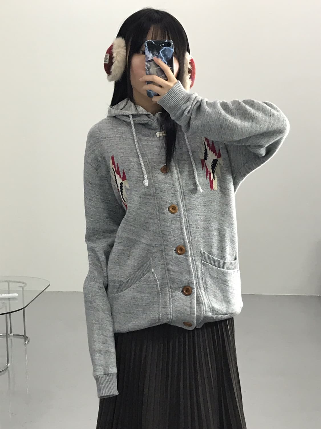 Indian Pattern Cotton Cardigans 상품이미지1