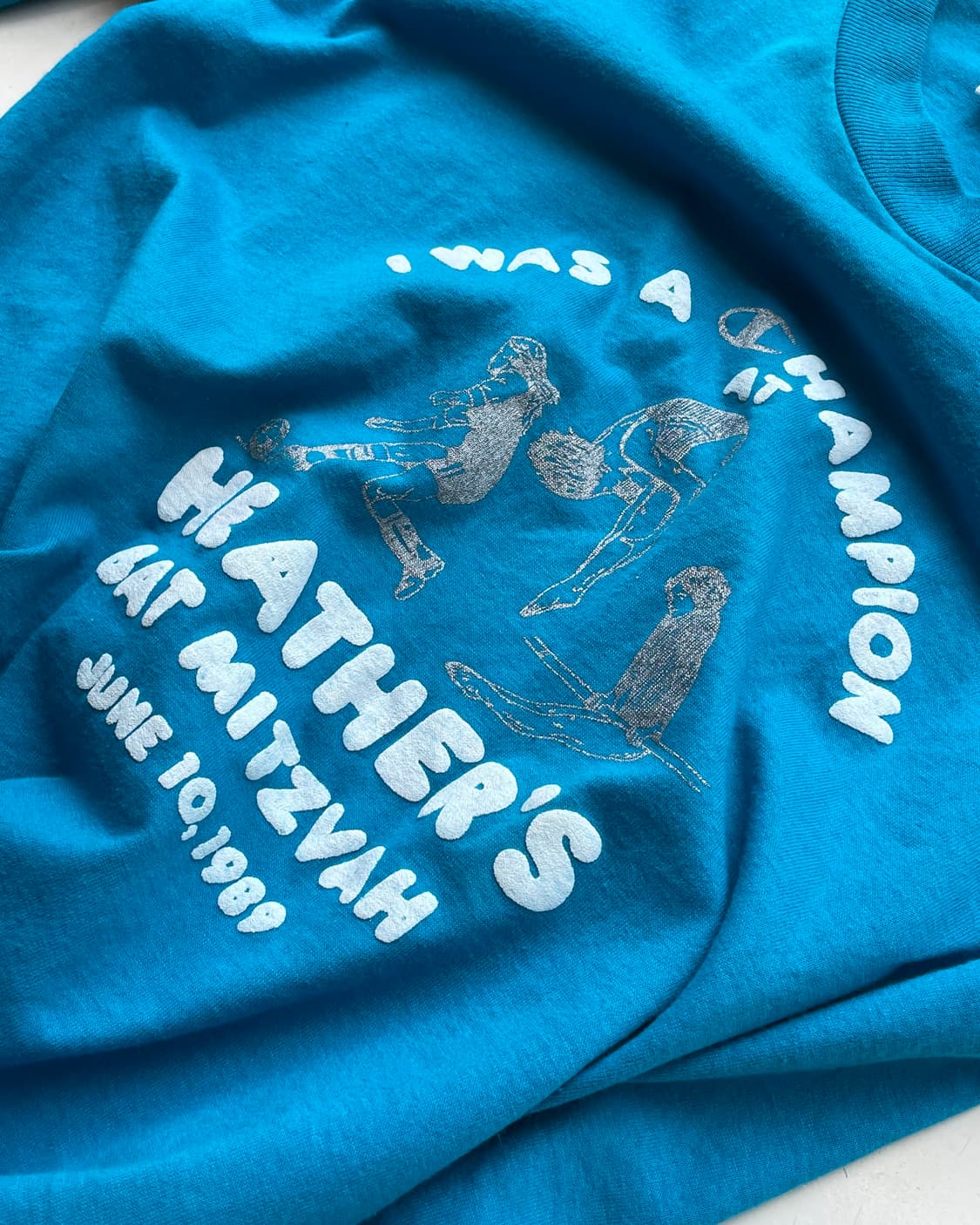 80‘s USA “I was a champion” T-shirt M 상품이미지7