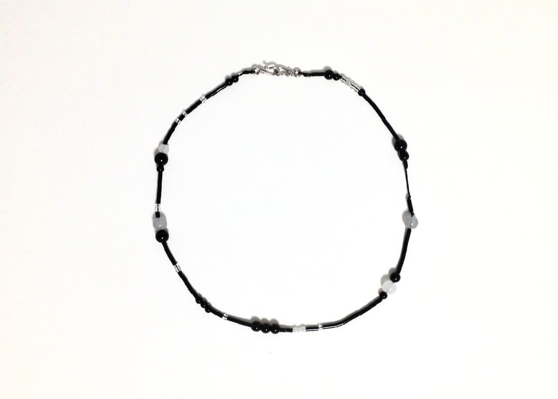 Mixing grey point necklace 상품이미지1