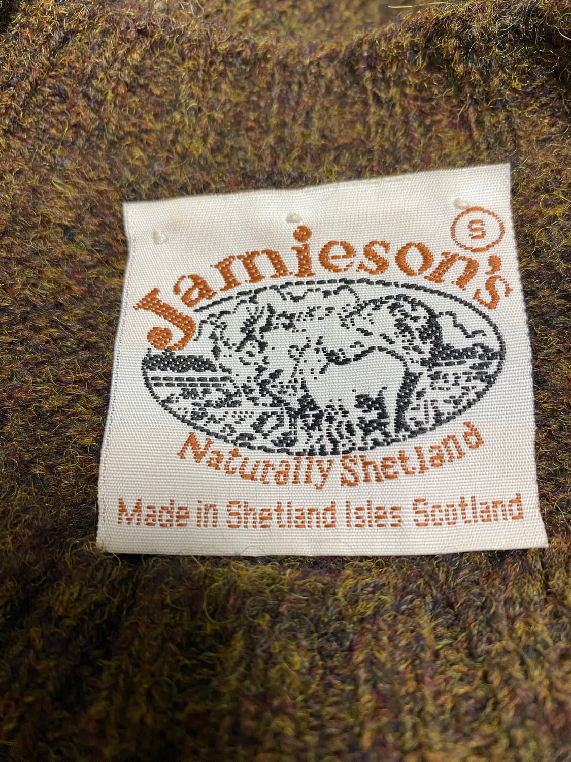 [S] 제이미슨스 셔틀랜드 울 니트 브라운 Jamiesons 상품이미지2