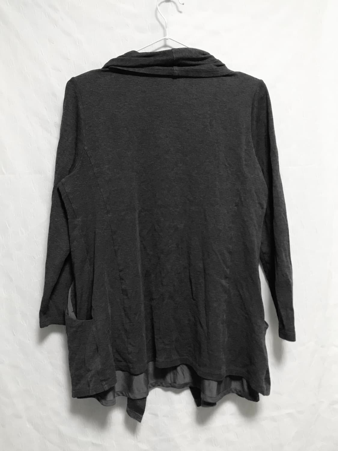 빈티지 vkei 아카이브 빅 카라 배색 오픈 가디건 상품이미지4