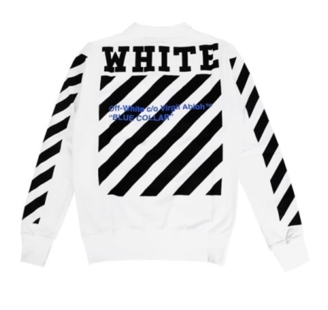 오프화이트 버질 블루 칼라 스웨트셔츠 맨투맨 상품이미지1
