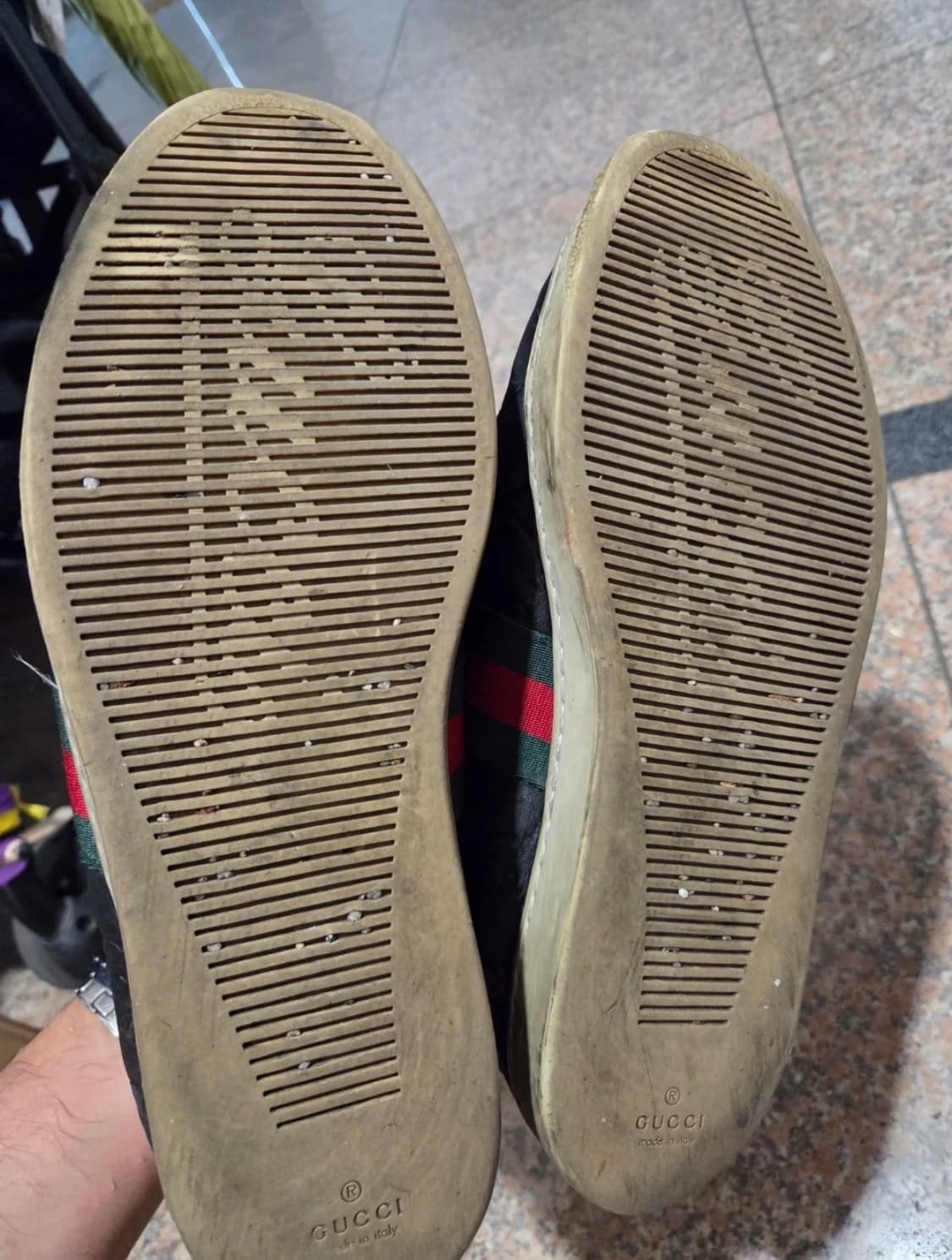 구찌 하이탑 레더 스니커즈 8사이즈 상품이미지5