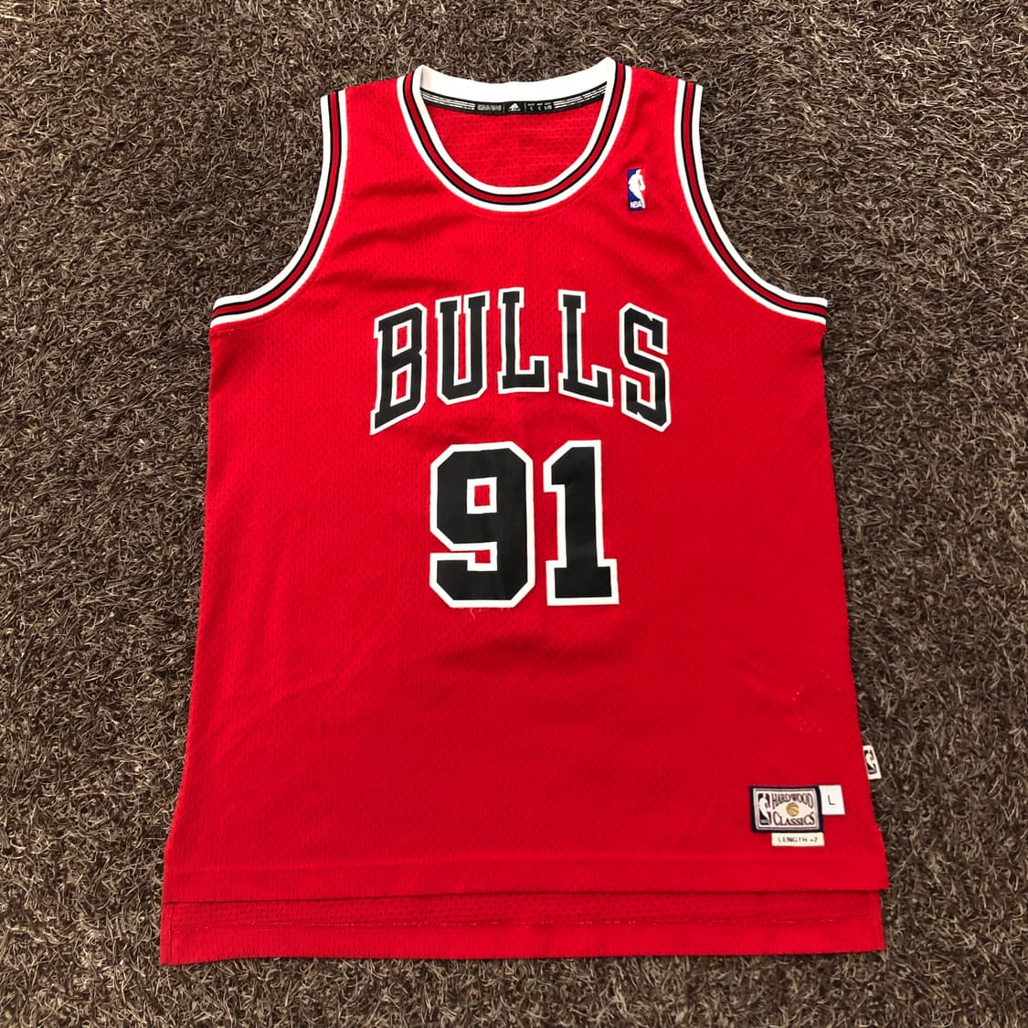 아디다스 로드맨 시카고 불스 농구 저지 상품이미지1