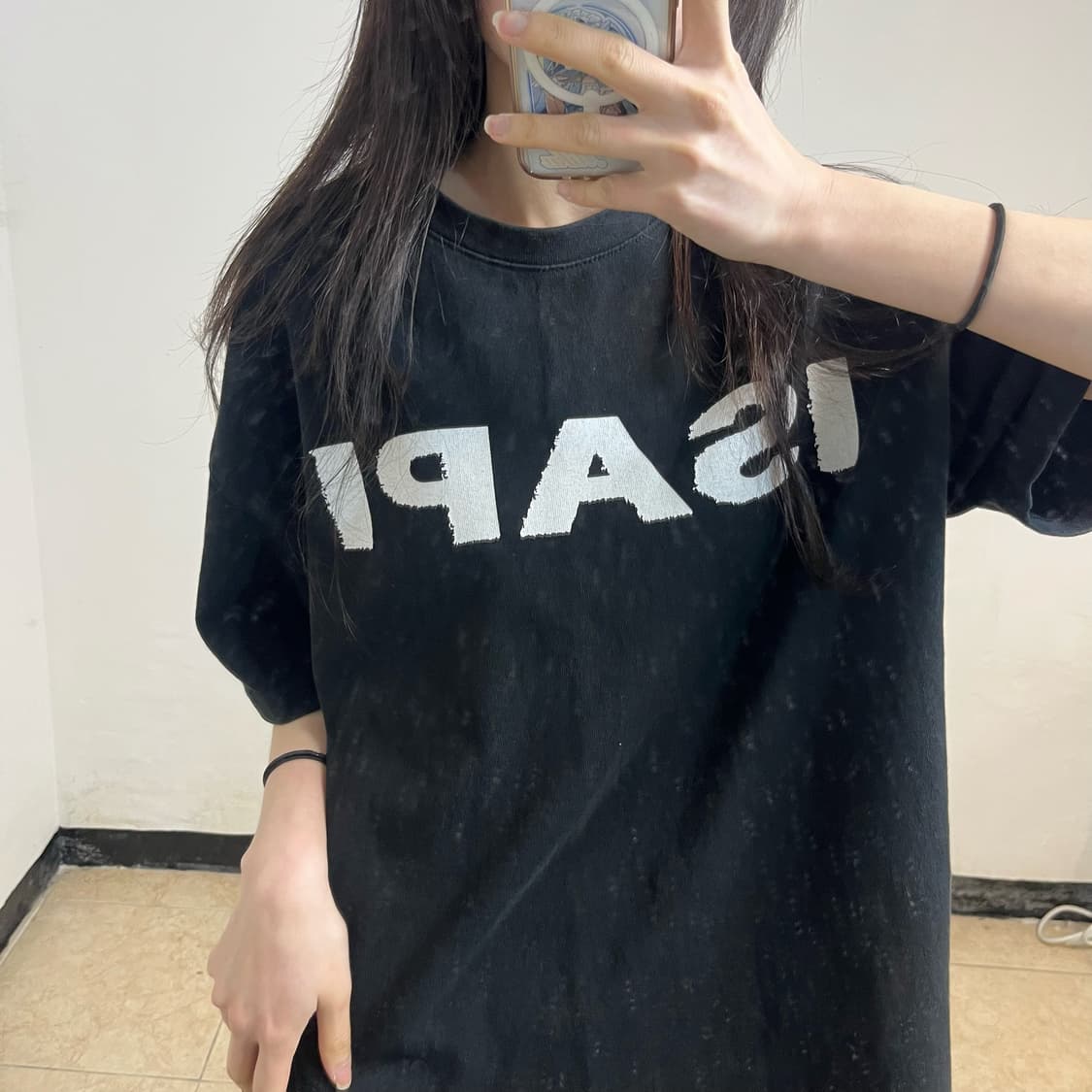 ISAPI black t-shirt 상품이미지3