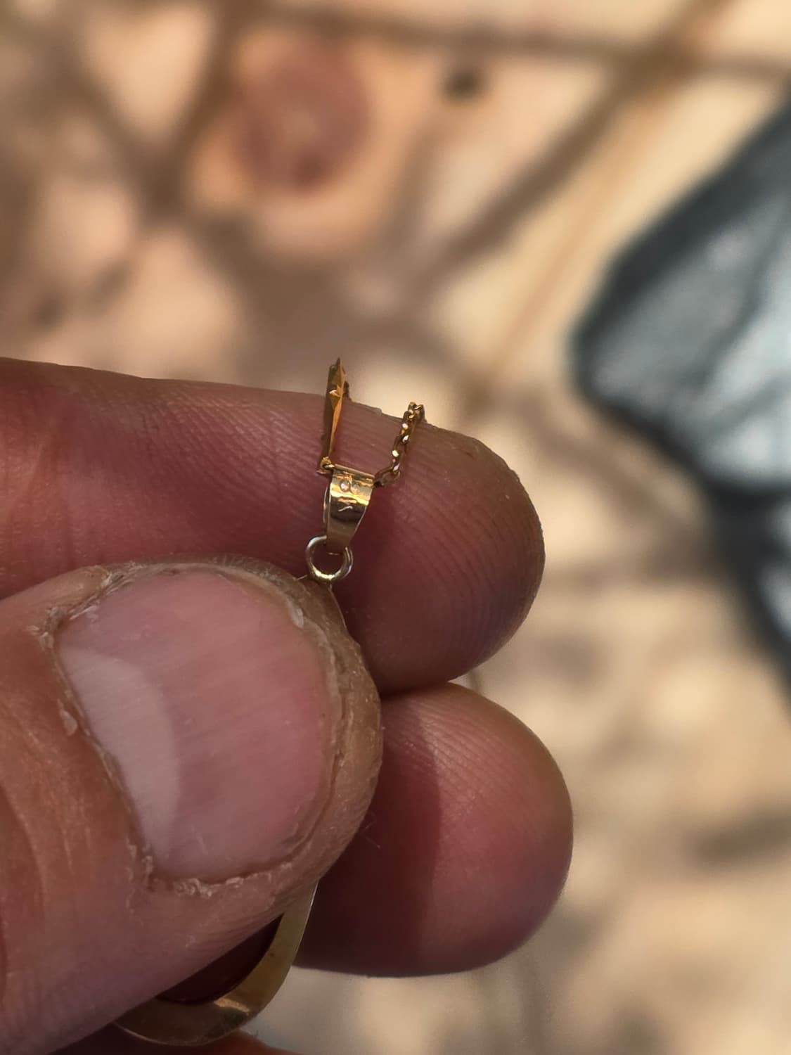 18k 무광 붉은 옥  포인트 목걸이 상품이미지3