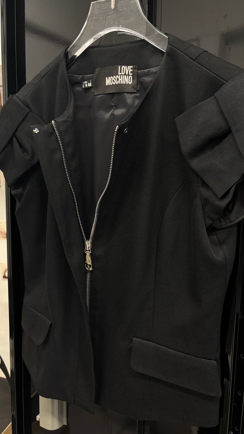MOSCHINO ribbon sleeve cropped jacket 상품이미지4