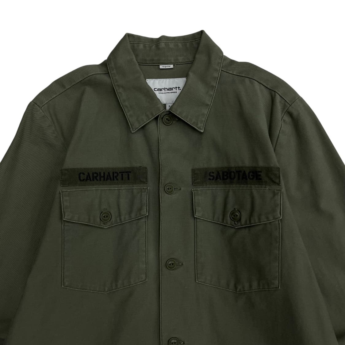 칼하트 카키 버튼 자켓 S 상품이미지4