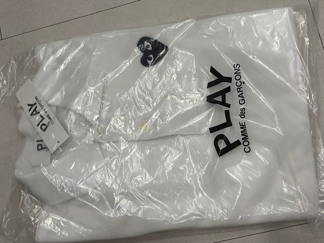꼼데가르송 블랙와펜 폴로티 XS 상품이미지1