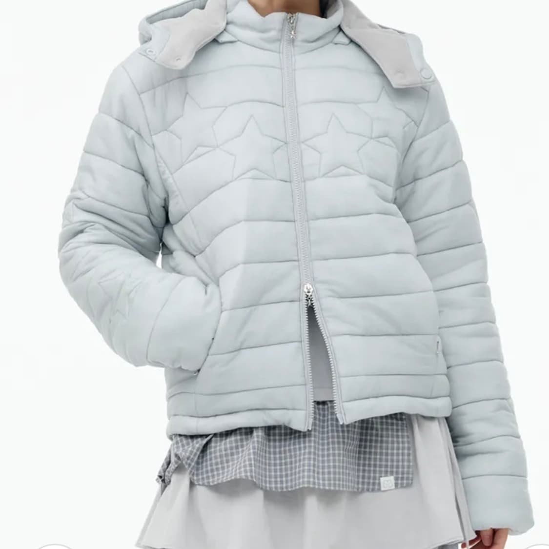 뚜오미오 패딩 STAR PADDED JACKET [LIGHT GREY] 상품이미지2