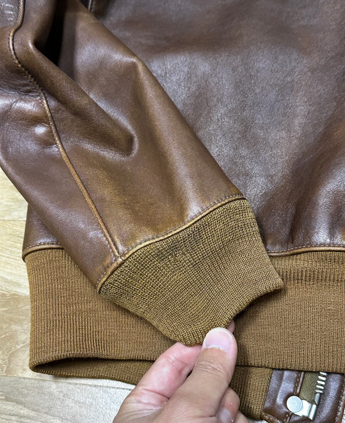 이스트맨레더 A2 호스하이드 플라이트자켓 상품이미지6