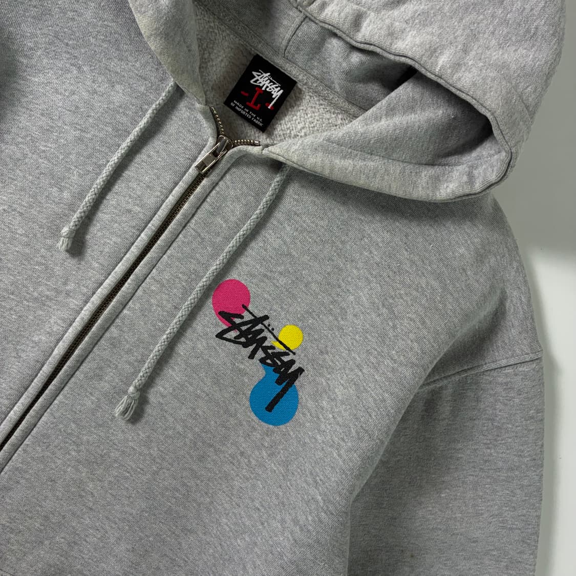 Stussy  스투시 00,s 그래픽 파커 그레이 후드집업  상품이미지4