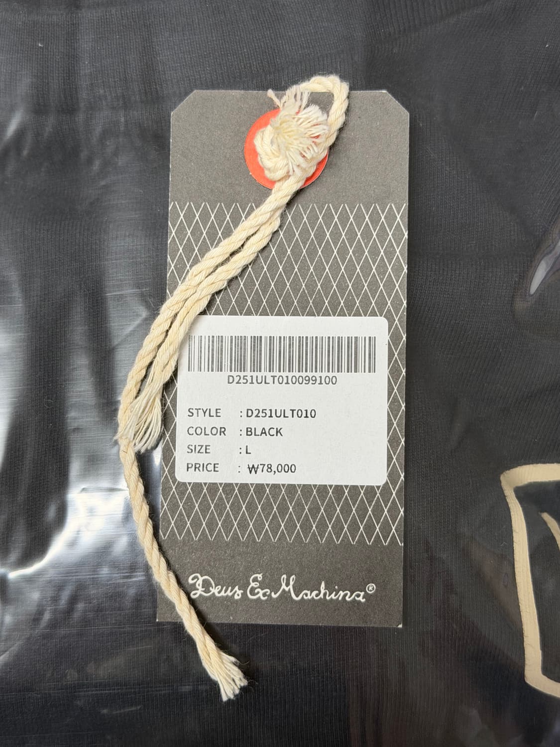 데우스 롱슬리브 L사이즈 서울 컬리지 어드레스 블랙 상품이미지9