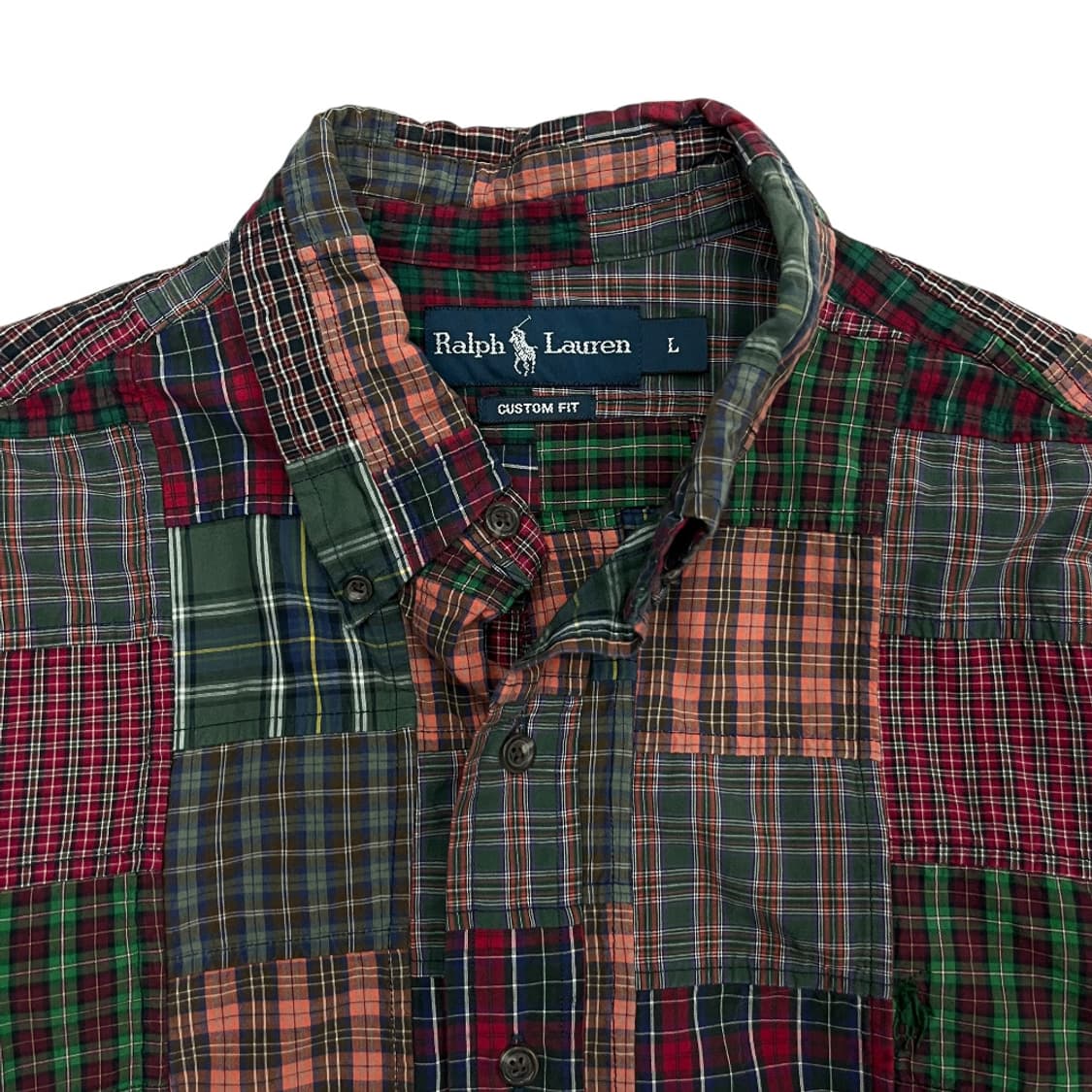 폴로 랄프로렌 딥그린포니 패치워크 셔츠 L 상품이미지6