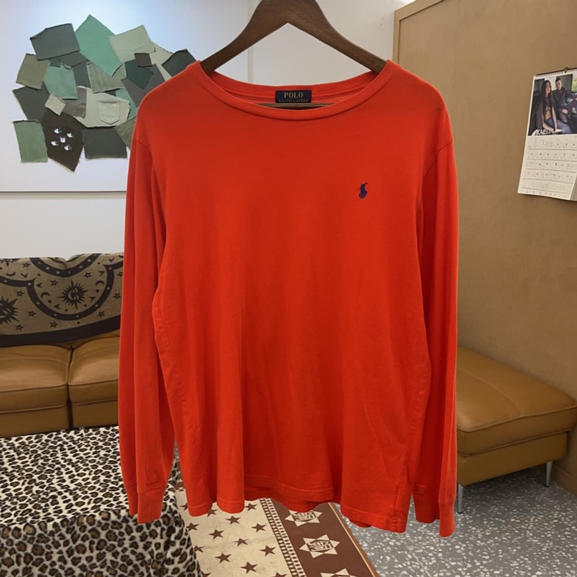 폴로 랄프로렌 Y2K 레트로 빈티지 오렌지 롱슬리브 XL C09521 상품이미지3