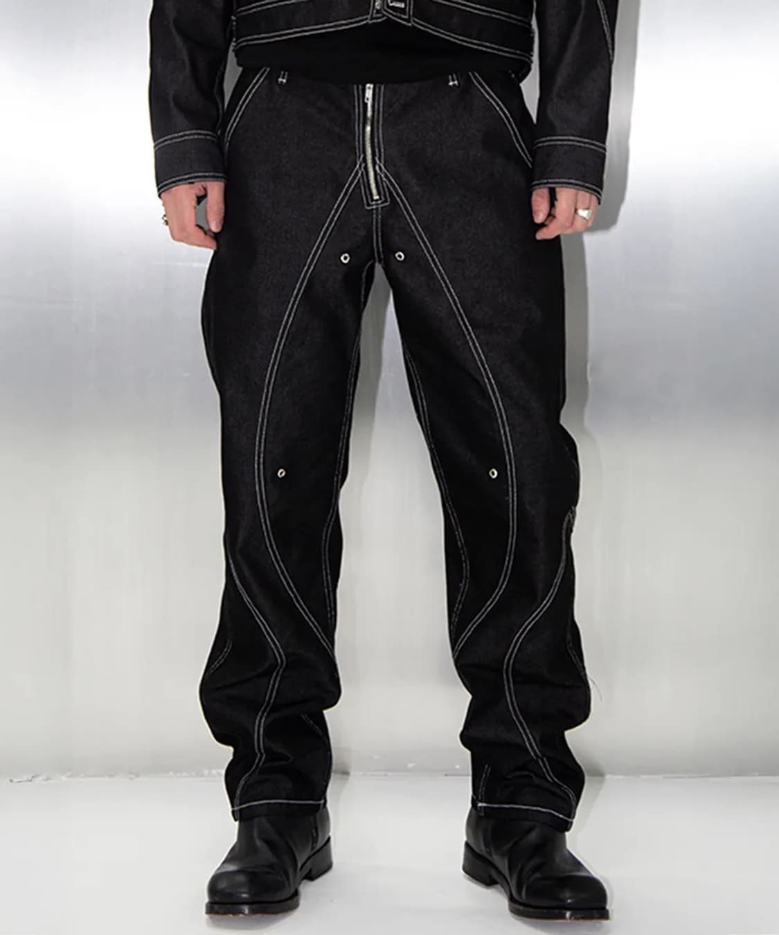 [L] 51퍼센트 TUNNEL LINING TROUSER (DENIM) 상품이미지1