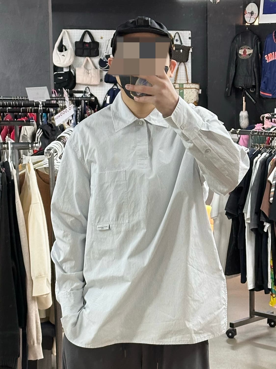 🔥우영미 스트라이프 오버핏셔츠입니다🔥 상품이미지1