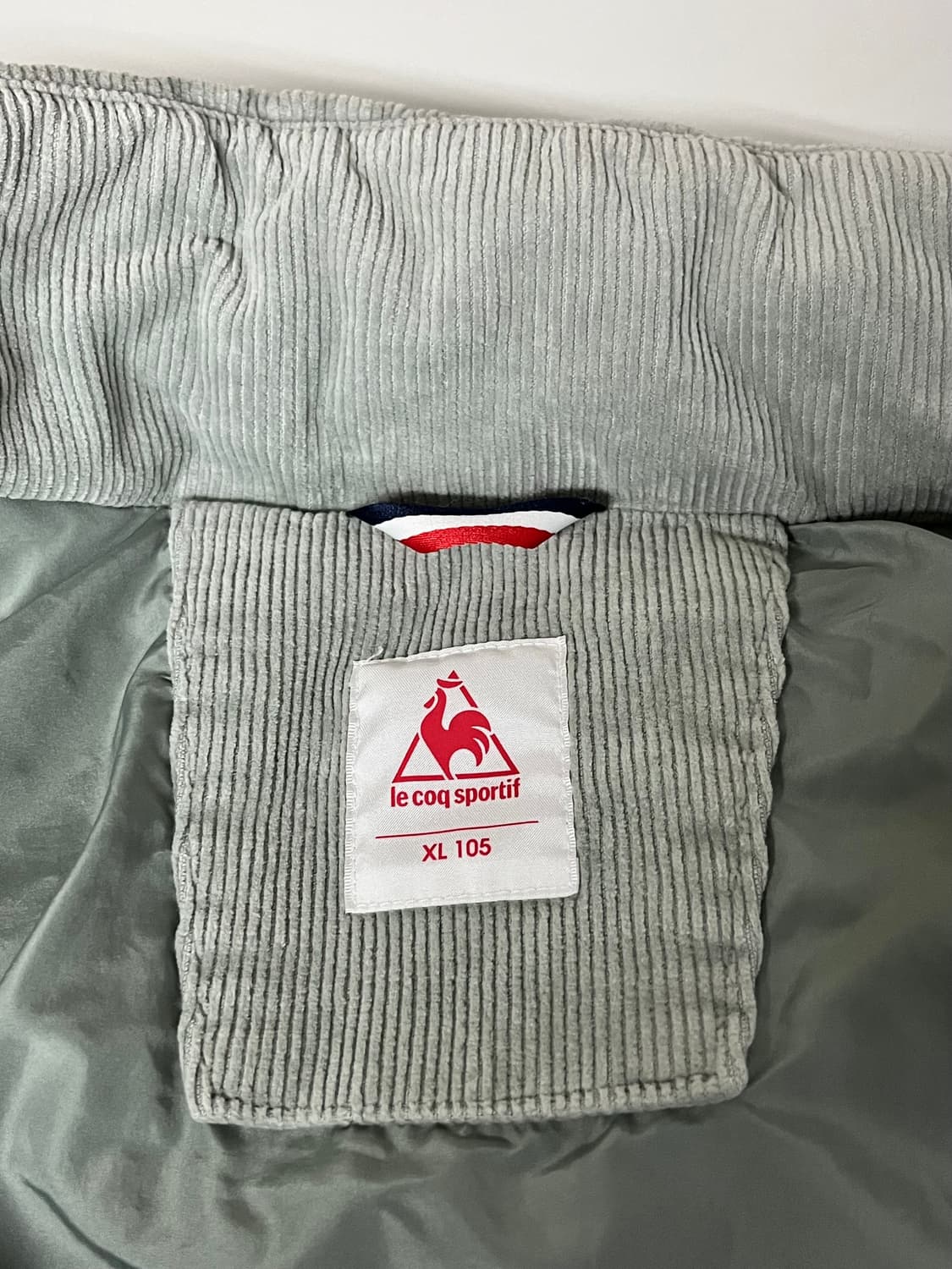 XL) 르꼬끄 코듀로이 덕다운 패딩 점퍼 민트 상품이미지5