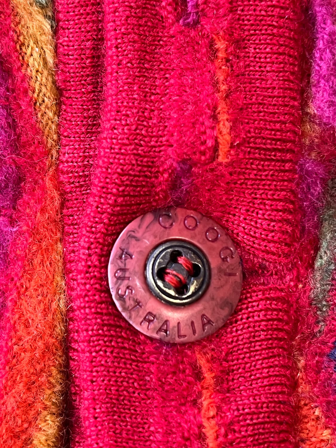 쿠기 오스트레일리아 멀티 컬러 니트 베스트 상품이미지6