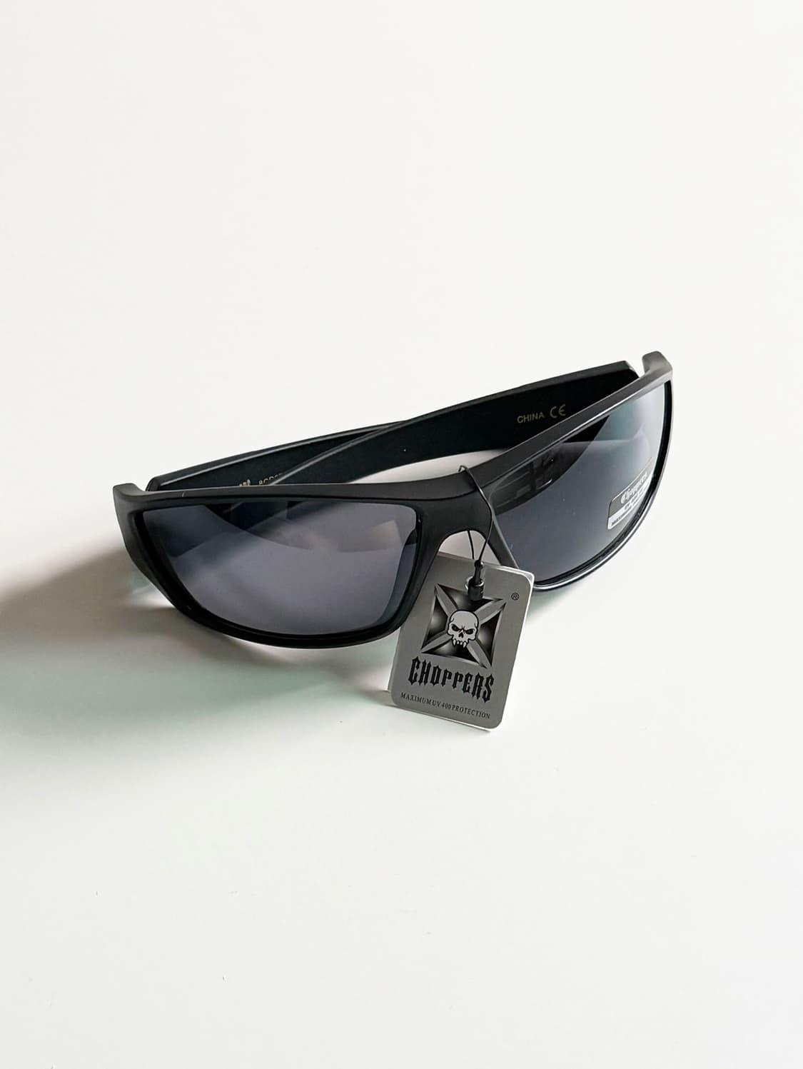 CHOPPERS 맷블랙 랩어라운드 스포티 바이커 빈티지 선글라스 상품이미지3