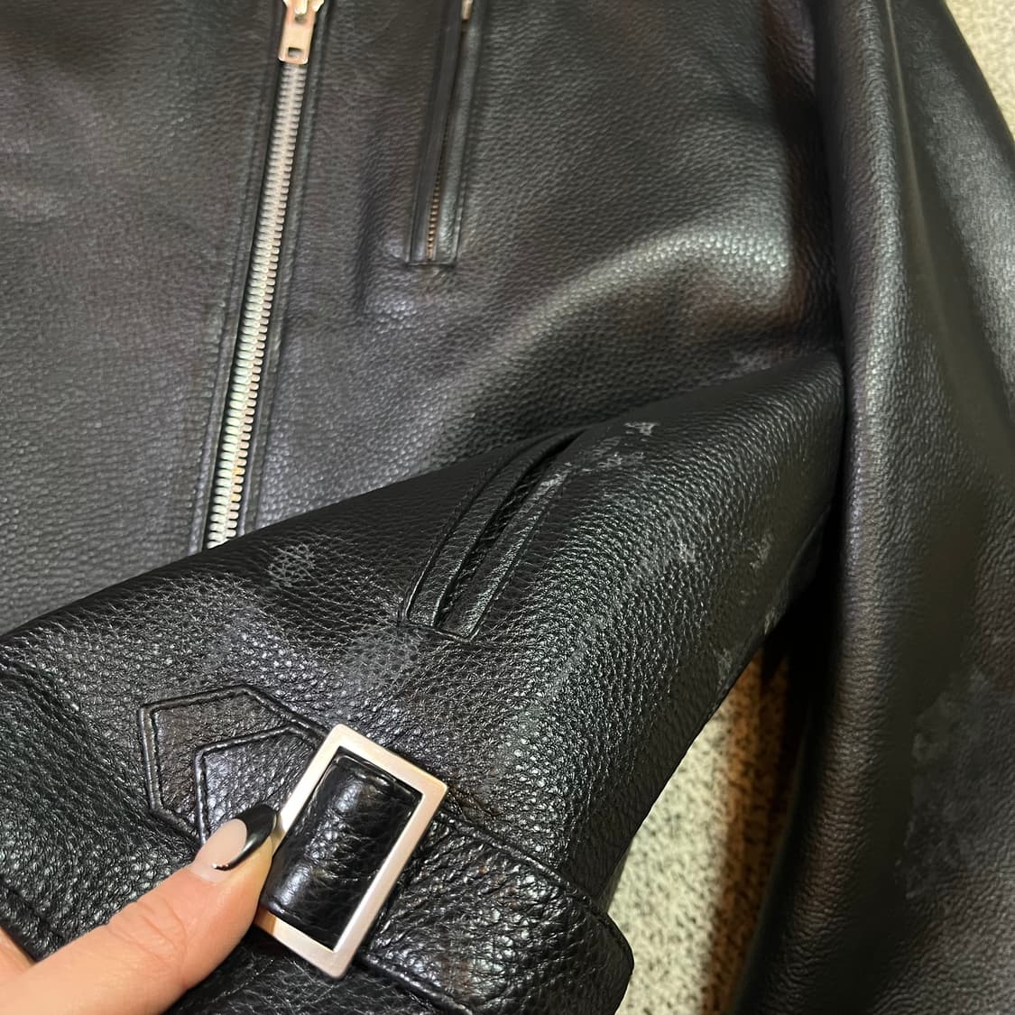 도프제이슨 소가죽 라이더 자켓  상품이미지2