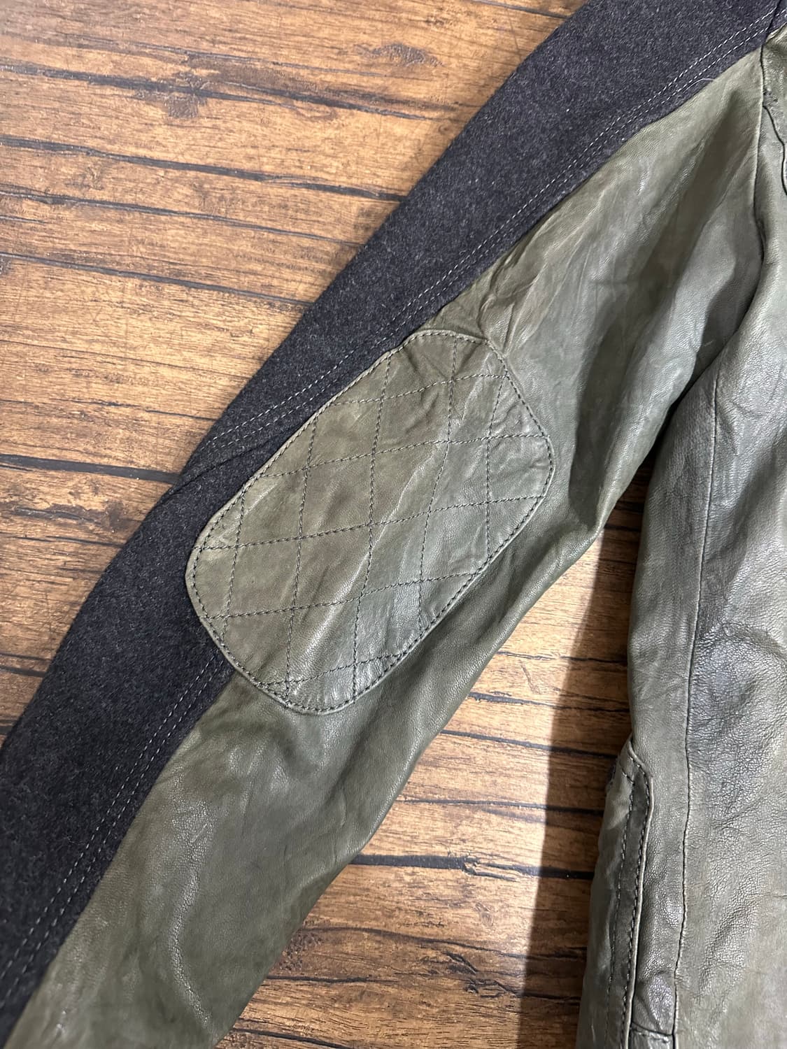 ZIOZIA 지오지아 양가죽 울 혼방 자켓 105 올드스쿨느낌 상품이미지6