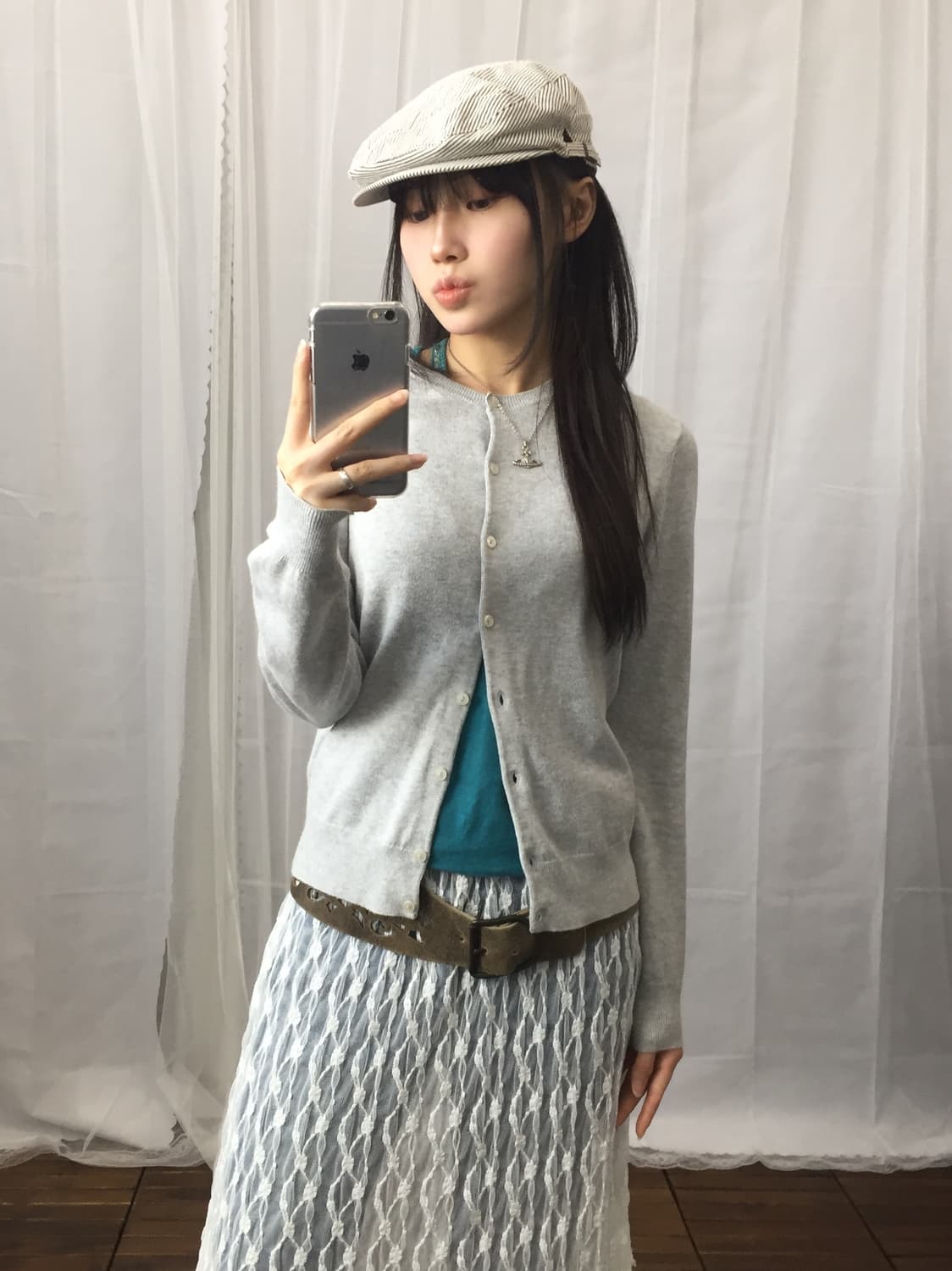 Jpn Gray Cotton Cardigans 상품이미지1