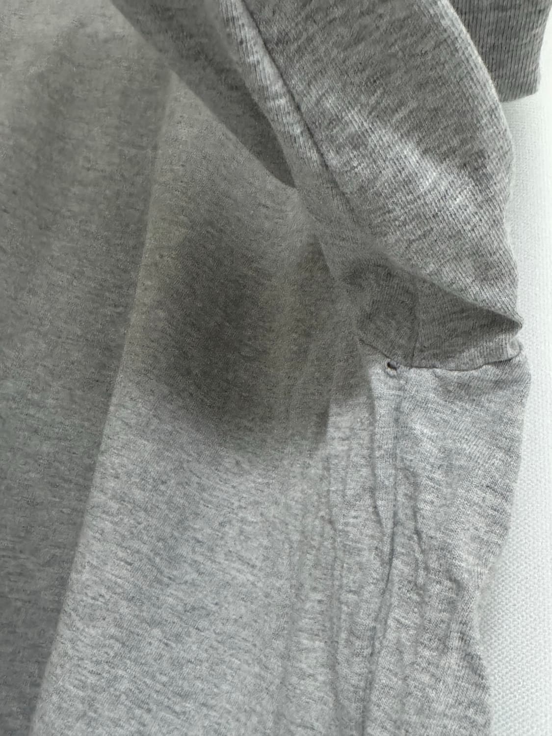 [L] 유니온블루 워시드 롱슬리브 멜란지 그레이 상품이미지4