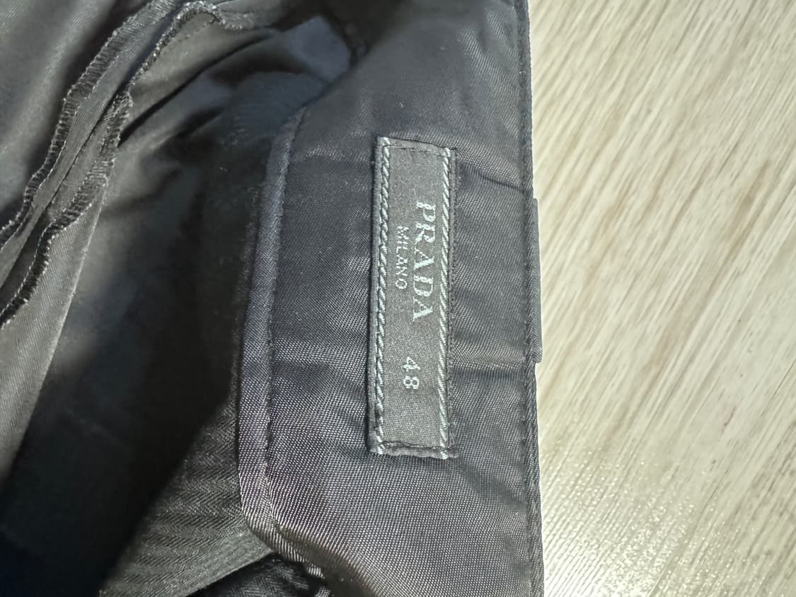 Prada 리나일론 블랙팬츠 48 상품이미지7