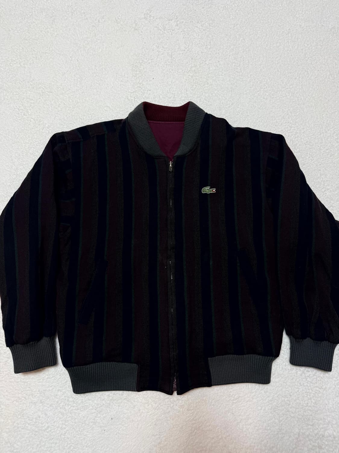 올드스쿨 라코스테 리버시블 블루종 자켓 상품이미지3