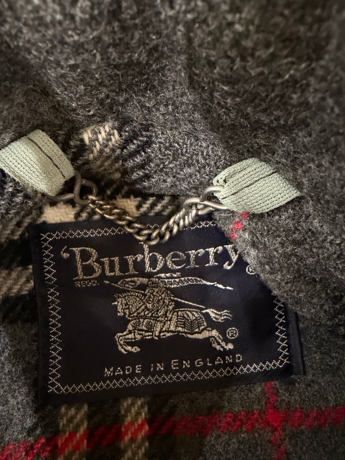 90's 버버리 울 더플 코트 상품이미지5
