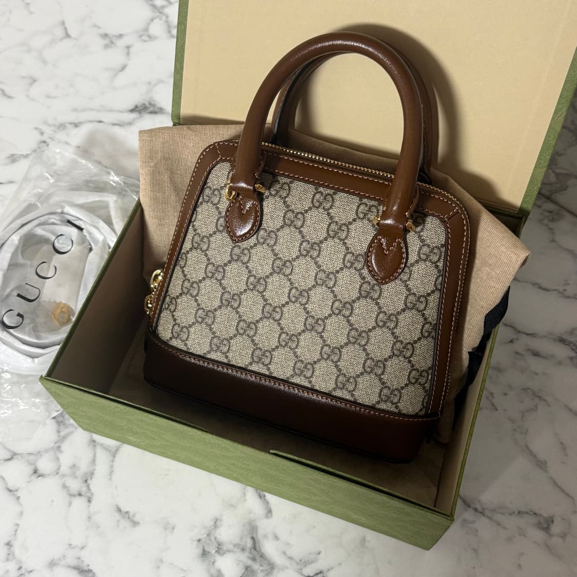 새상품 구찌 홀스빗 1955미니 탑 핸들백 정품 상품이미지2