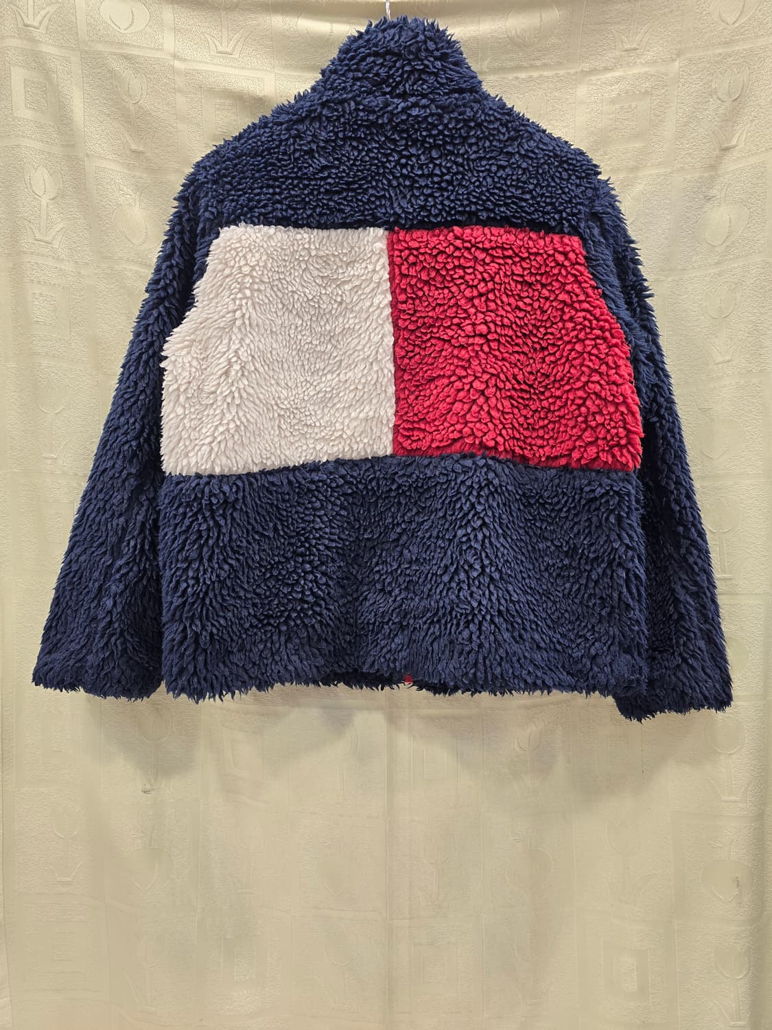 타미힐피거 네이비 뽀글이 플리스 집업 자켓 95 상품이미지5