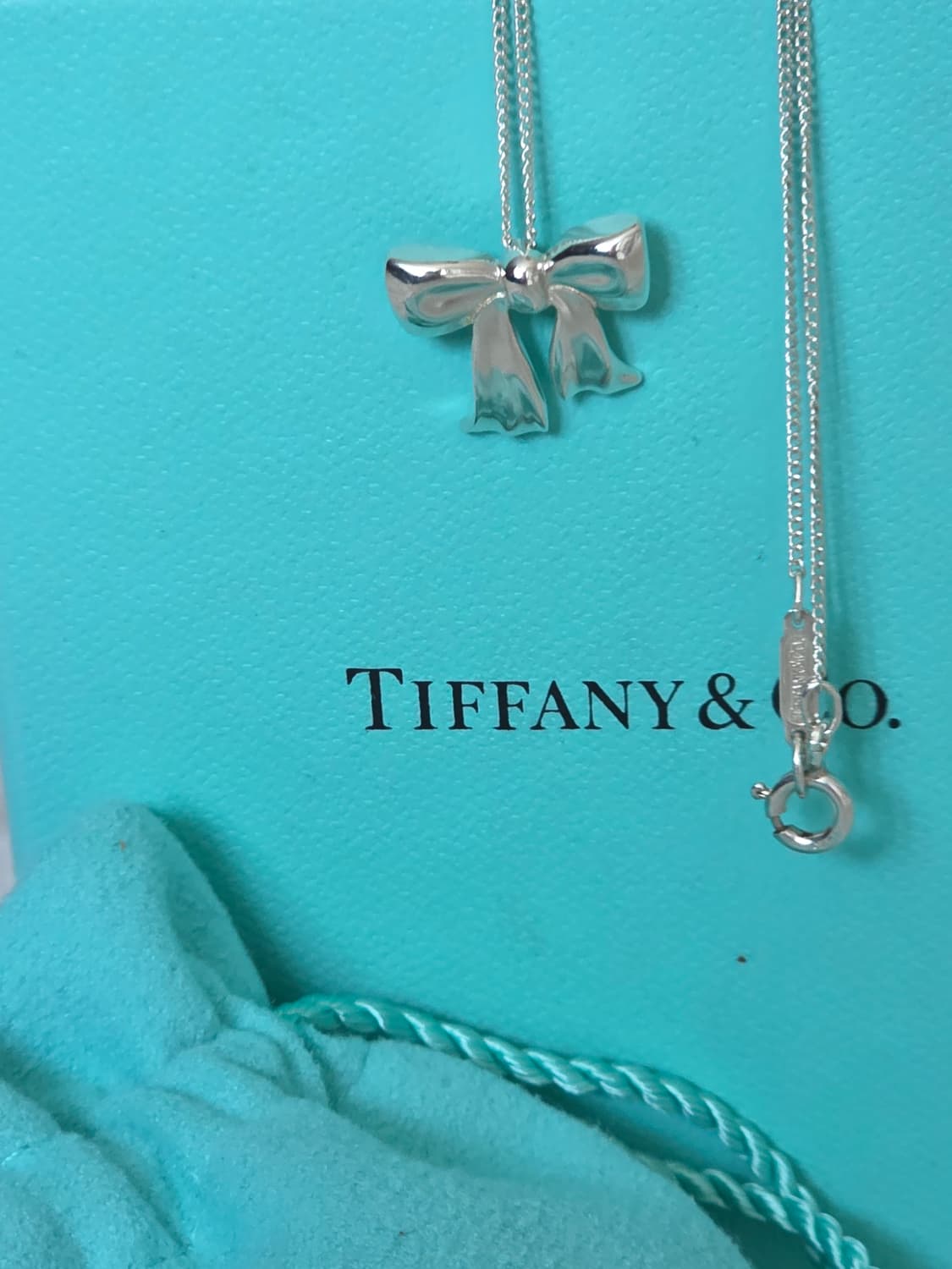 티파니앤코 리본 펜던트 실버925 목걸이 상품이미지5