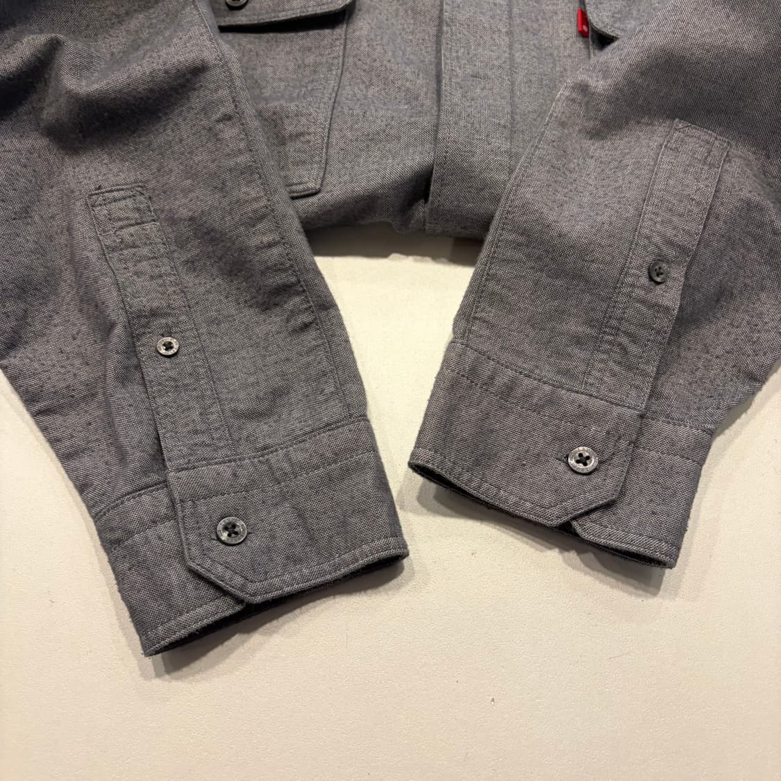 [L] 리바이스 그레이 투포켓 셔츠 남방 D343 상품이미지6
