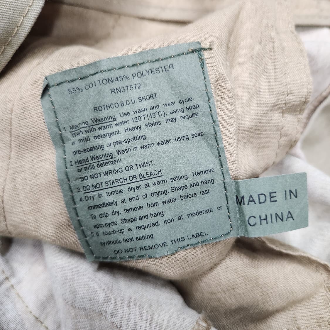 정품 로스코 남성 미군 밀리터리 스타일 카고 반바지 M 32 상품이미지8