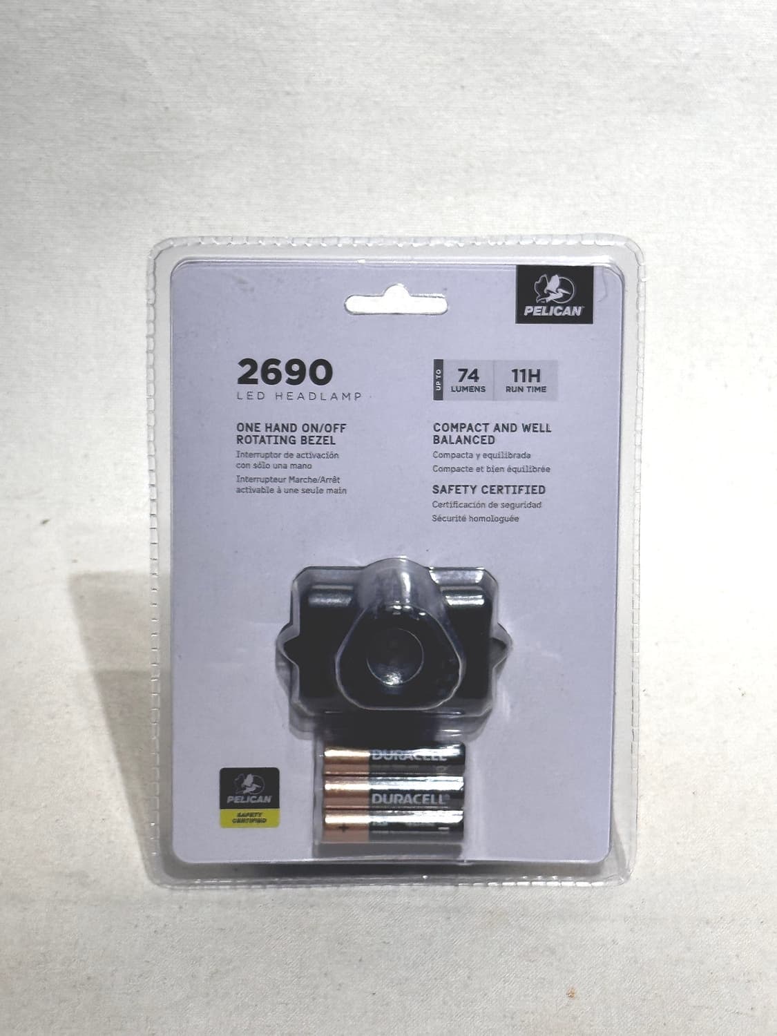 Pelican 2690 74 루멘 컴팩트 회전 베젤 헤드램프 상품이미지1